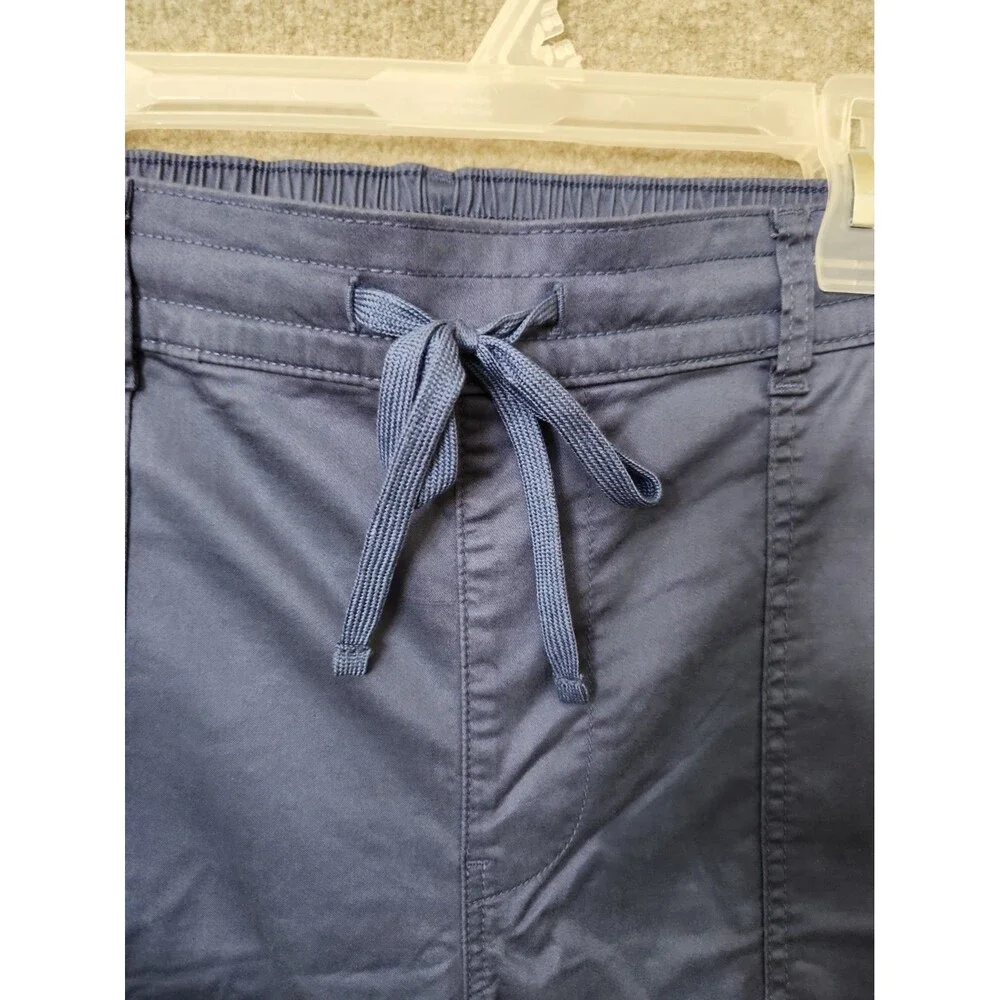 Lane Bryant Pull-On Super-Soft Straight Leg Chino Pants Women 24 Sateen Blue NEW
